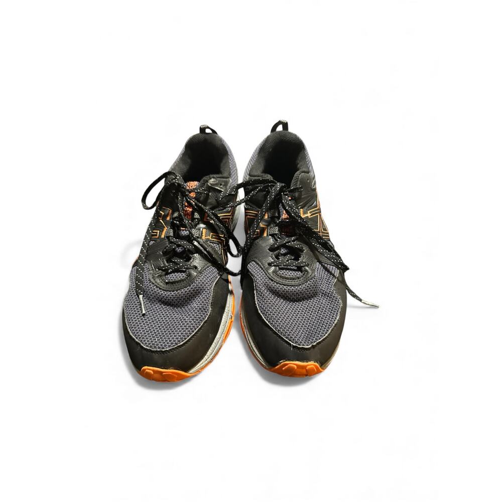 Mens Size 9.5 Asics Gel-Venture 8 Navy and Orange Tennis Shoes